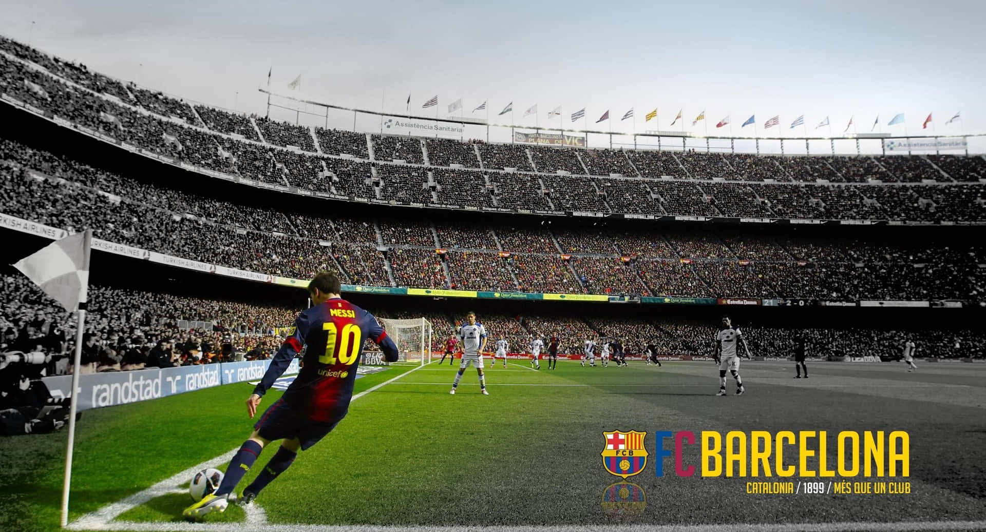 Camp Nou Magic Moment Wallpaper
