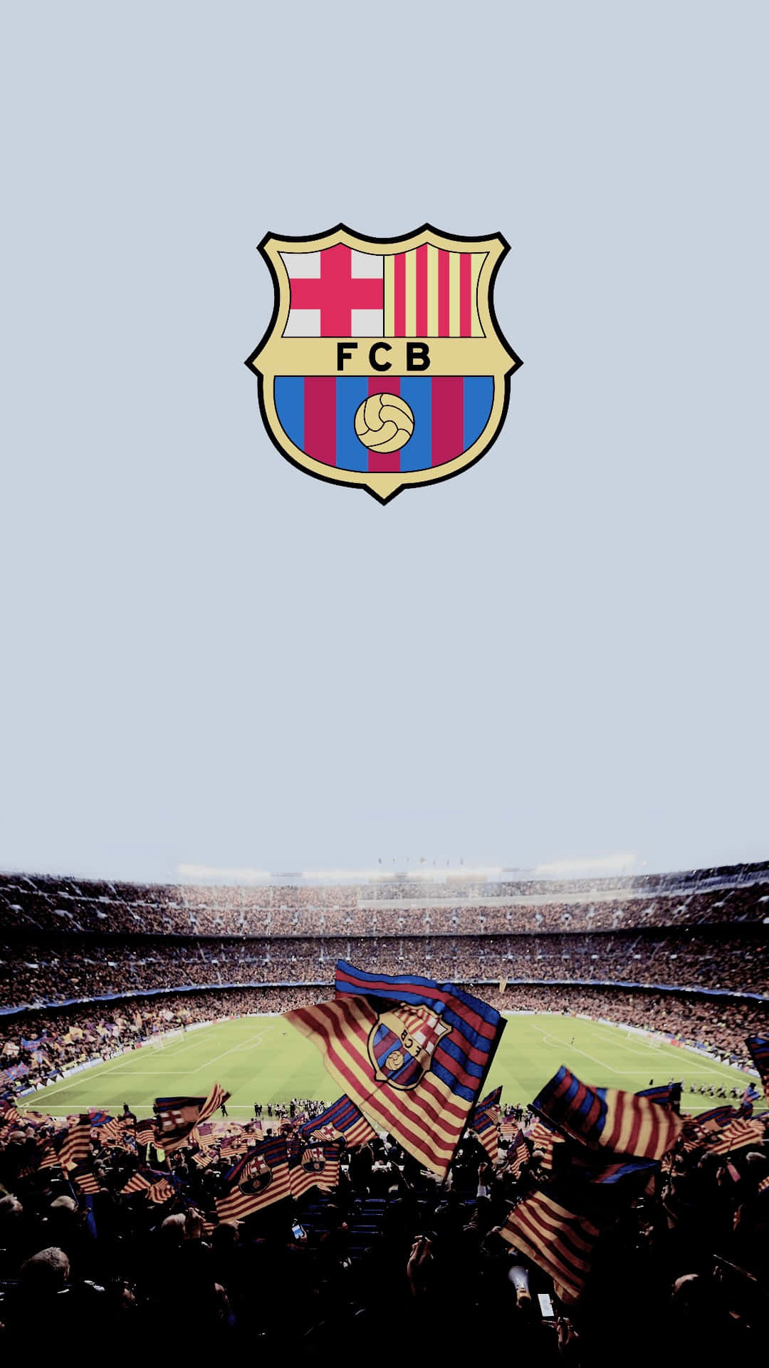 Camp Nou Stadion F C Barcelona Kampdag Bakgrunnsbildet