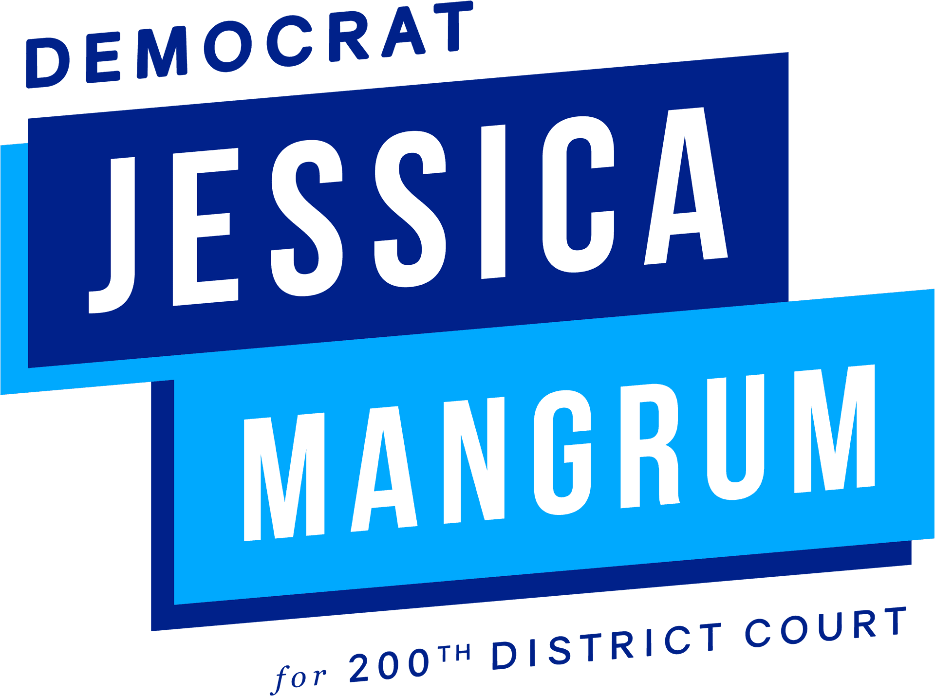 Campaign Logo Jessica Mangrum Democrat200th District Court PNG