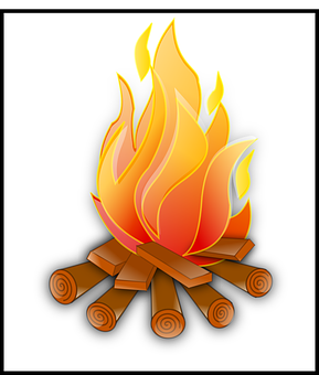 Campfire Clipart Illustration PNG