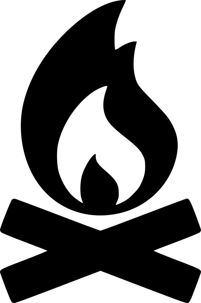 Campfire Icon Silhouette PNG