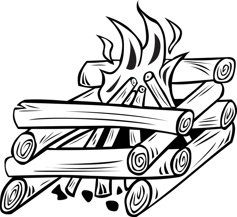 Campfire Illustration Graphic PNG