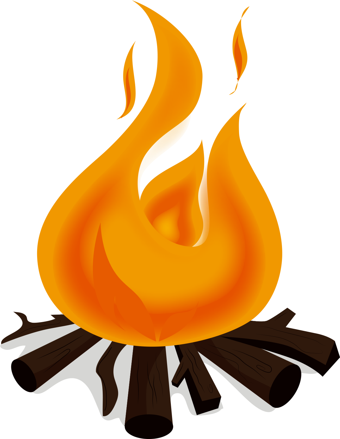 Campfire Vector Art PNG