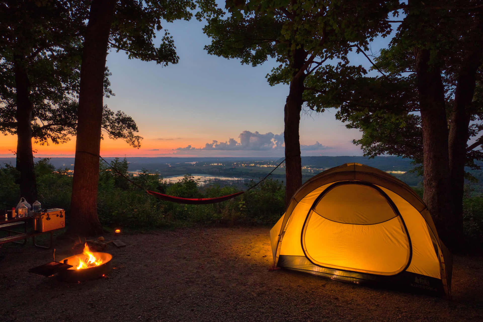 Set Up Camp and Enjoy the Scenery