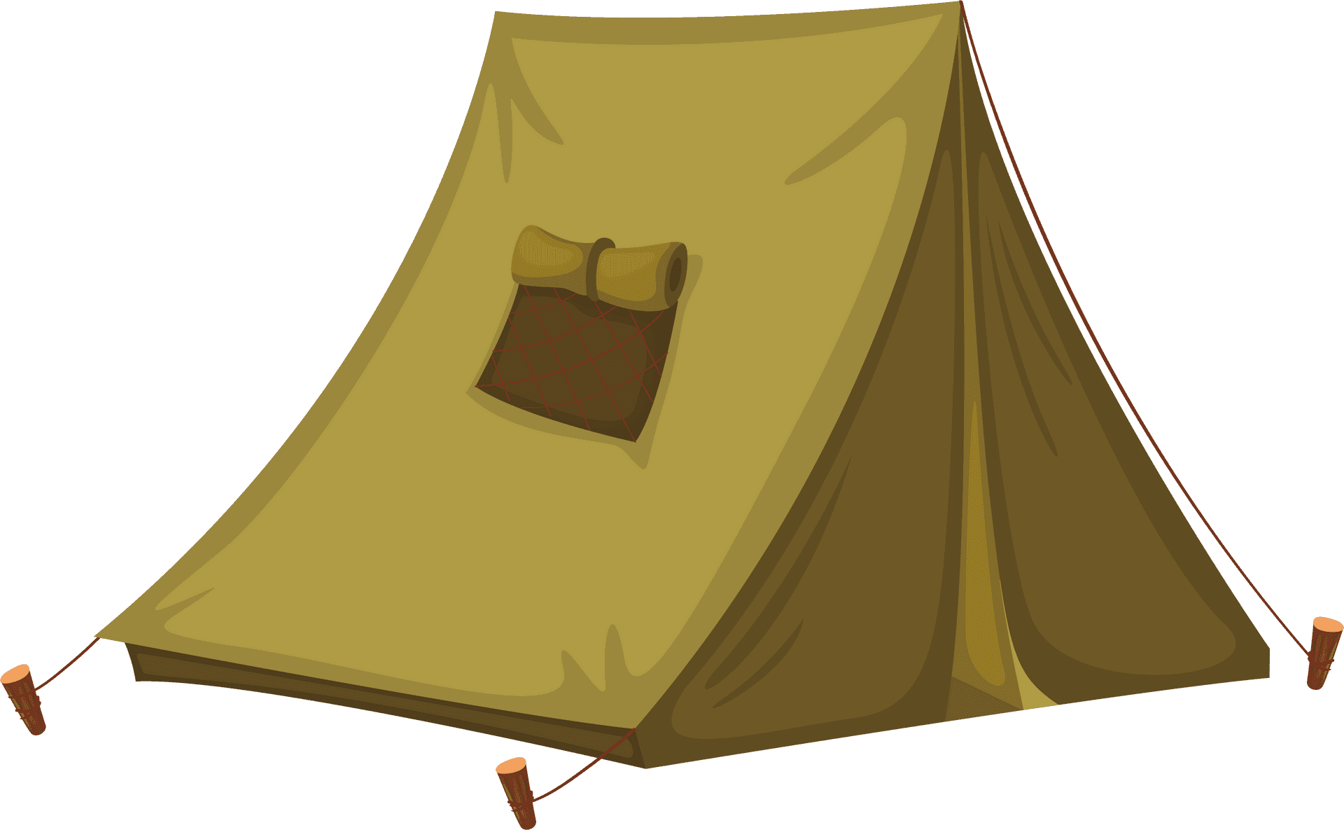 Camping Tent Illustration PNG