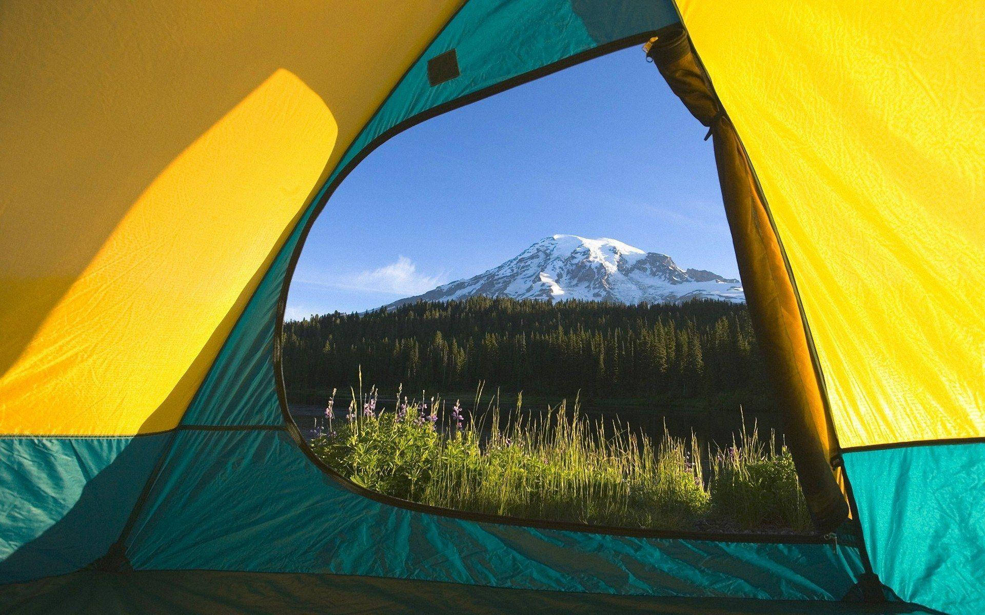 Camping Tent Wallpaper