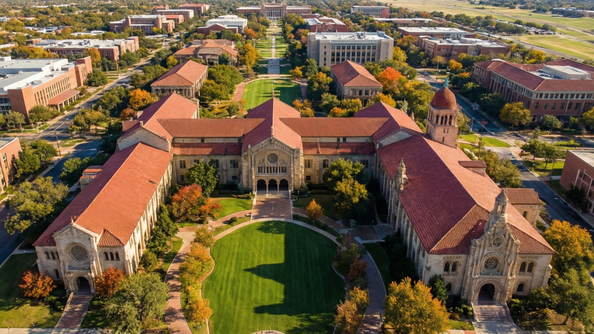 Campus vu d'en haut Fonds d'écran