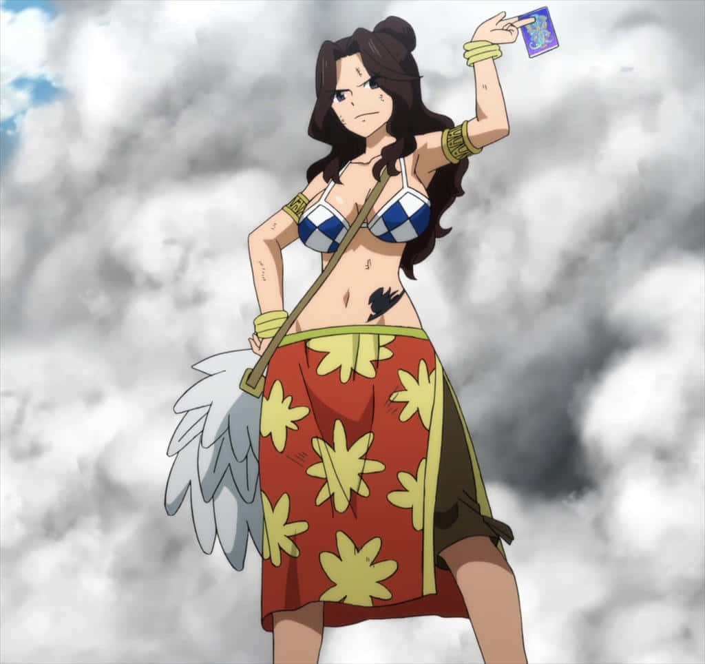 Cana Alberona, a skilled magic card user and an elite member of the Fairy Tail Guild. Wallpaper