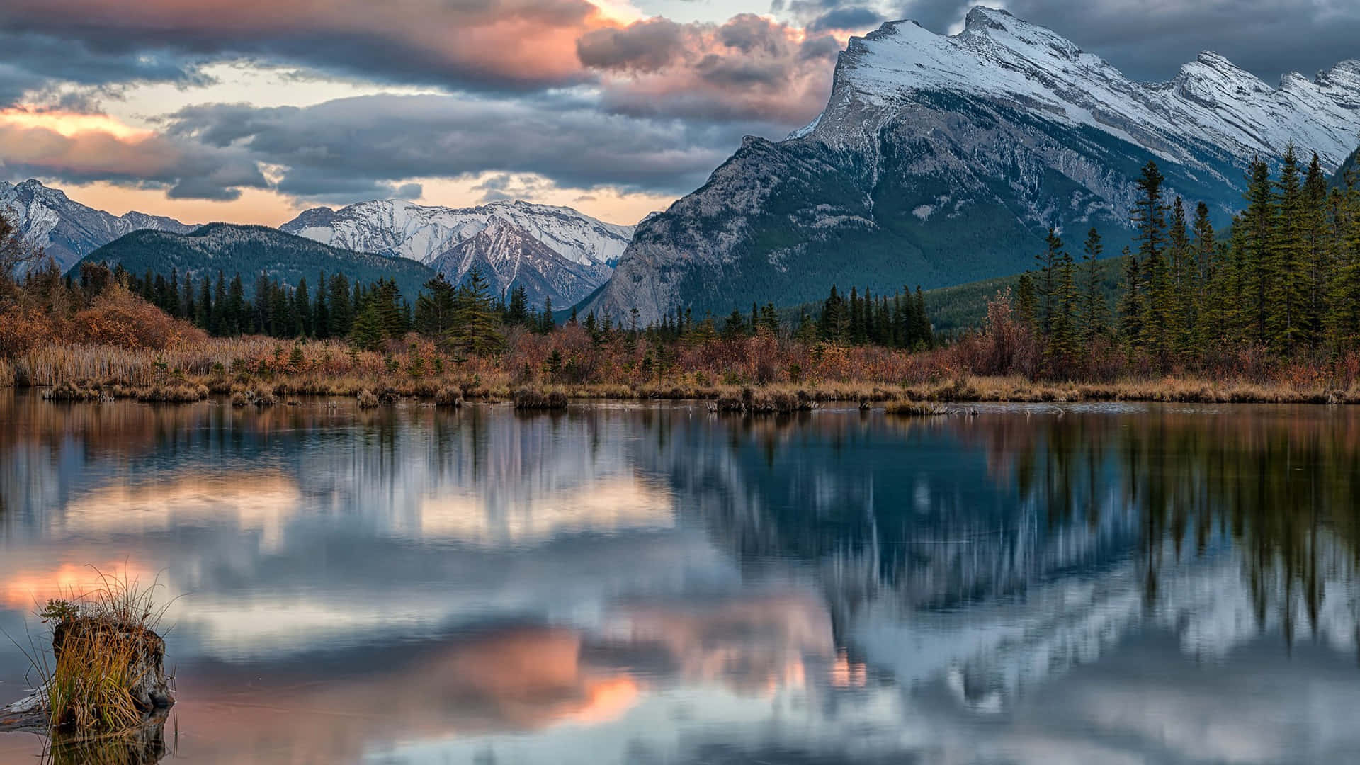 Canada Banff National Park River Wallpaper