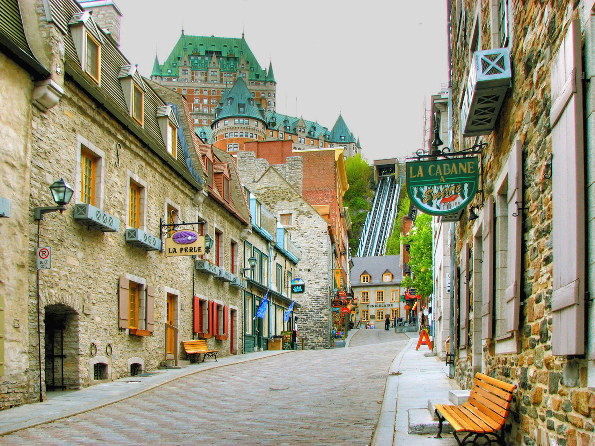 Canada Chateau Frontenac Hotell Wallpaper