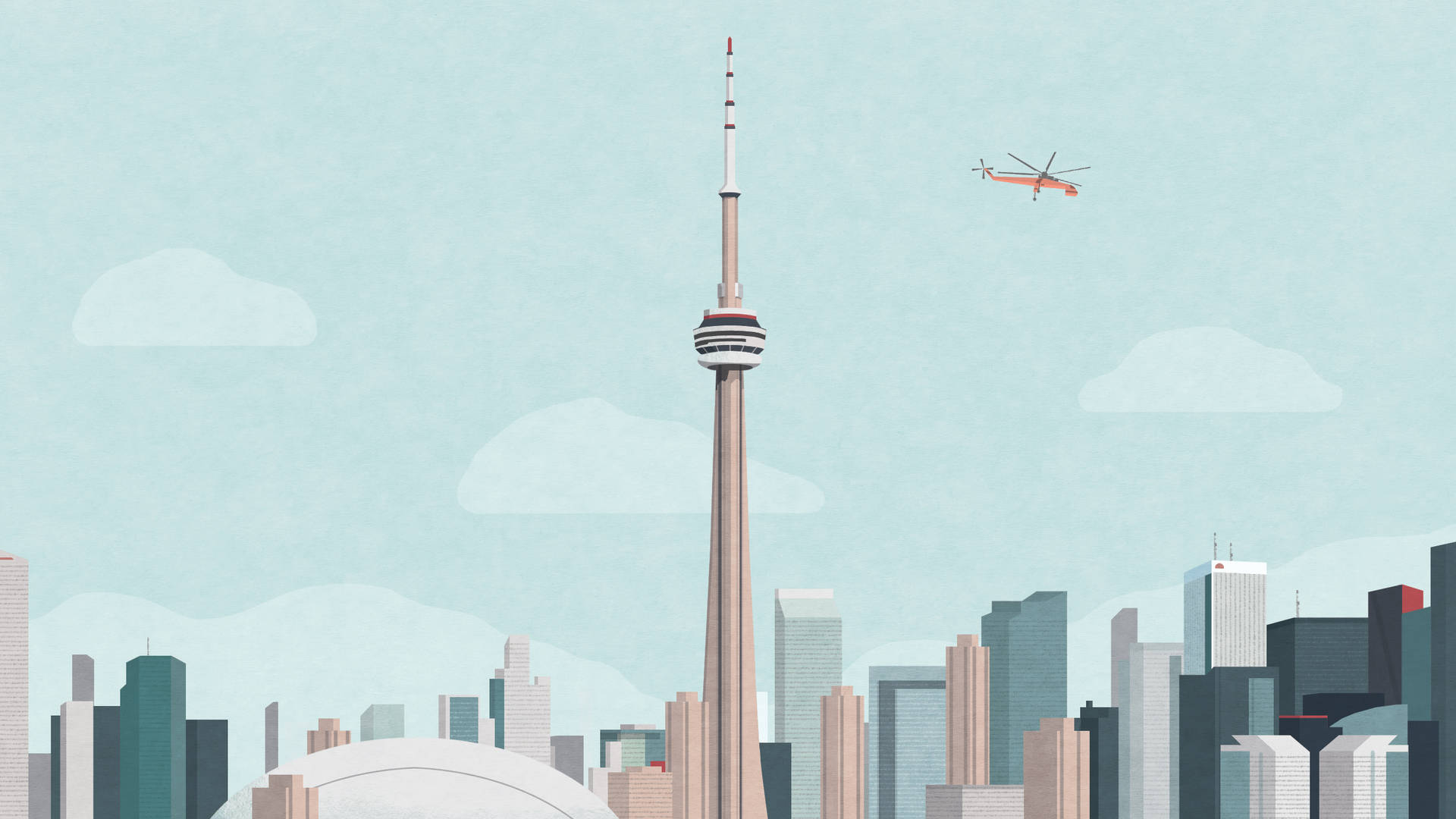 Kanadacn Tower Kunst Wallpaper