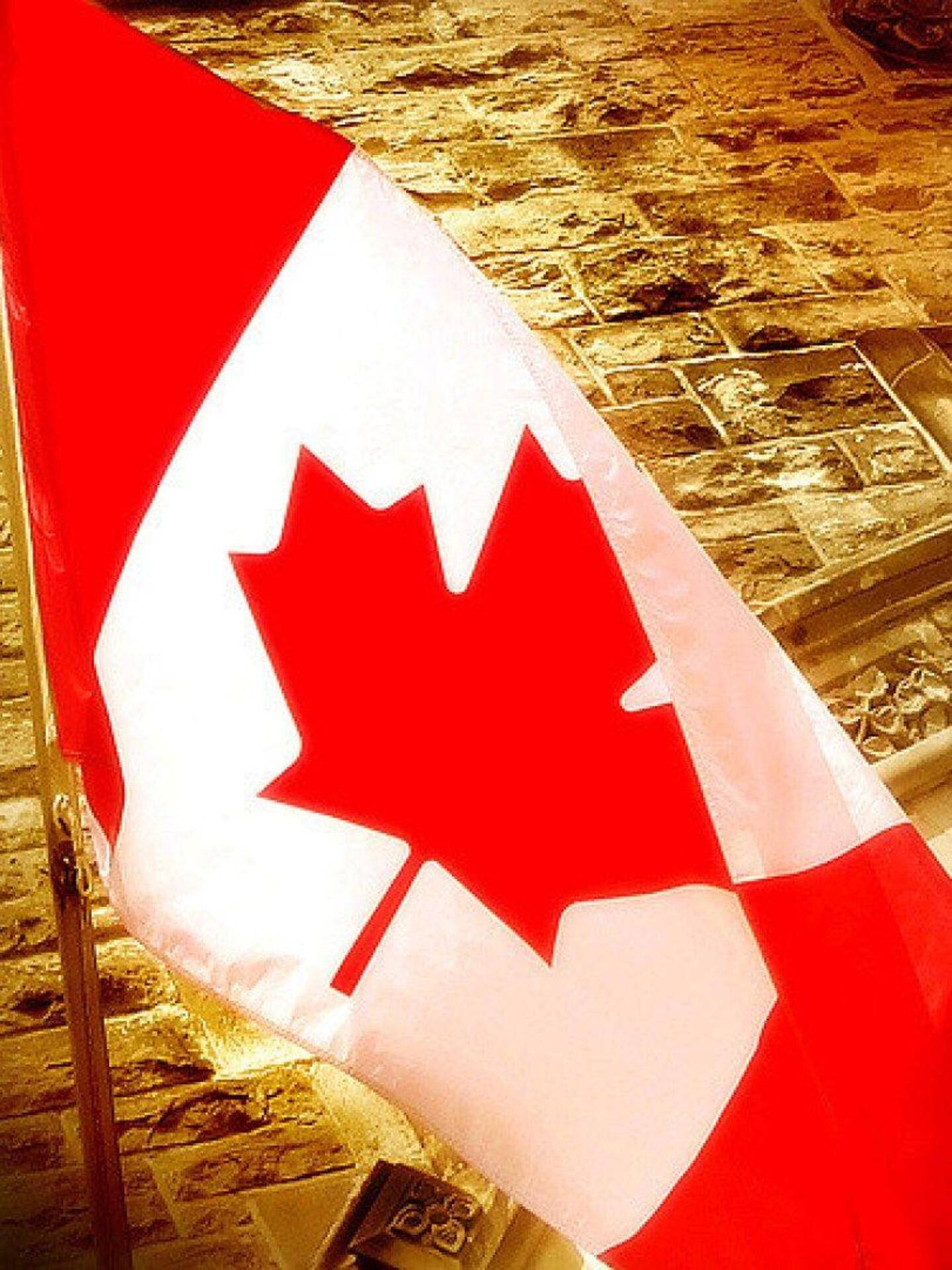 Flaget Tapet til Canada Day: Tag kanadisk flag og fejr Canada Day. Wallpaper