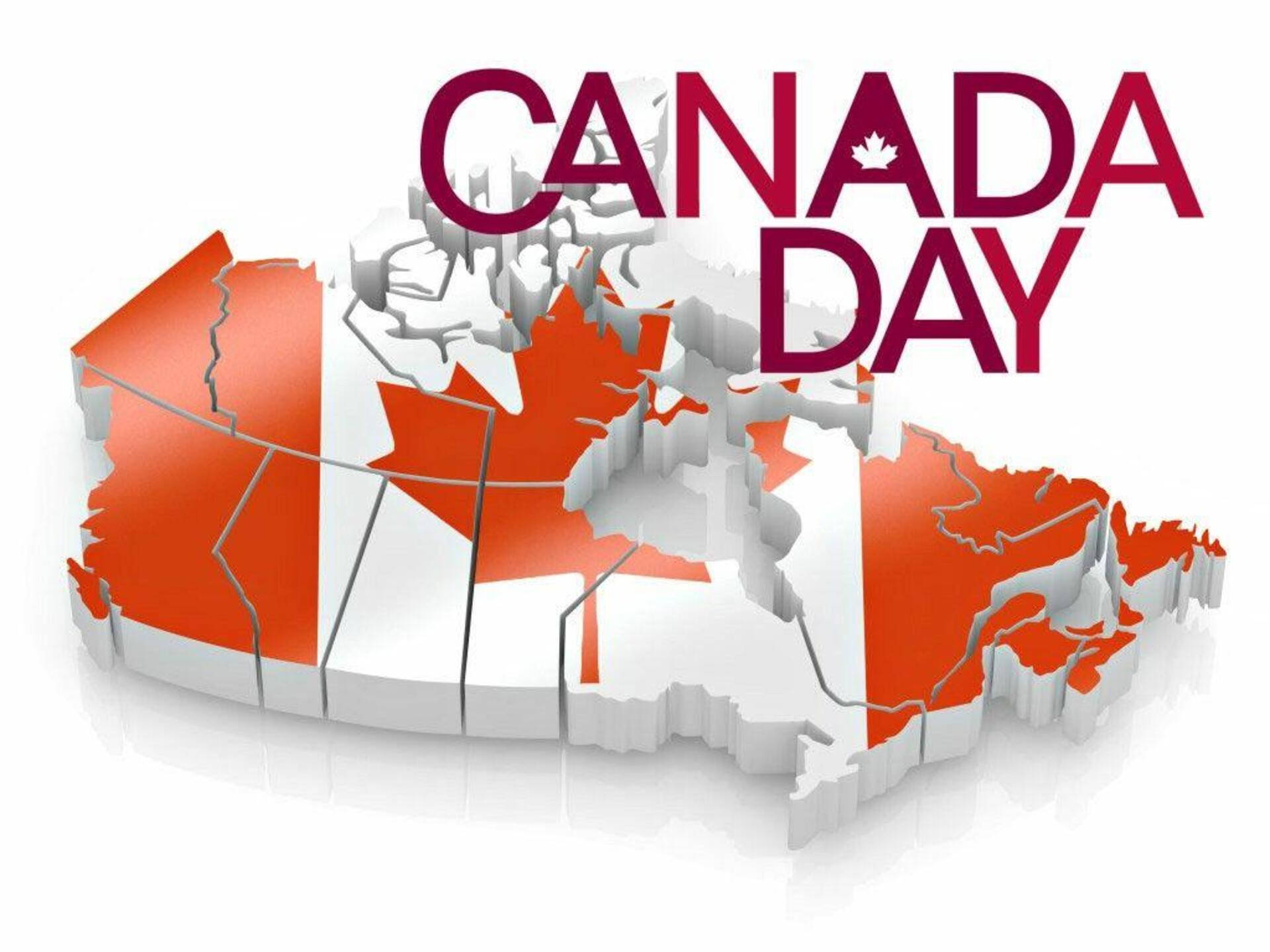 Canada Day Map Wallpaper