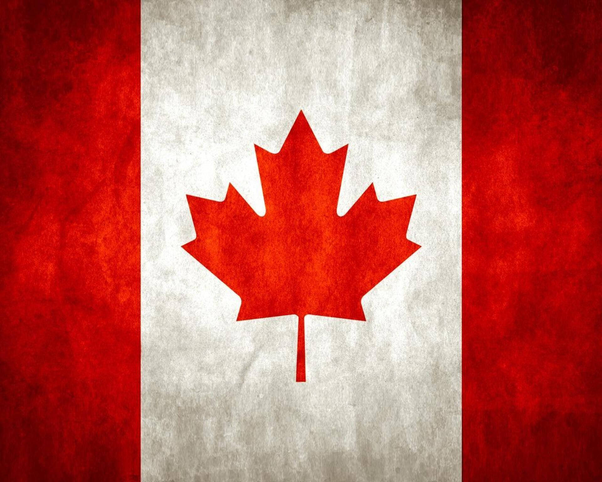 Díade Canadá Bandera De Arce Fondo de pantalla