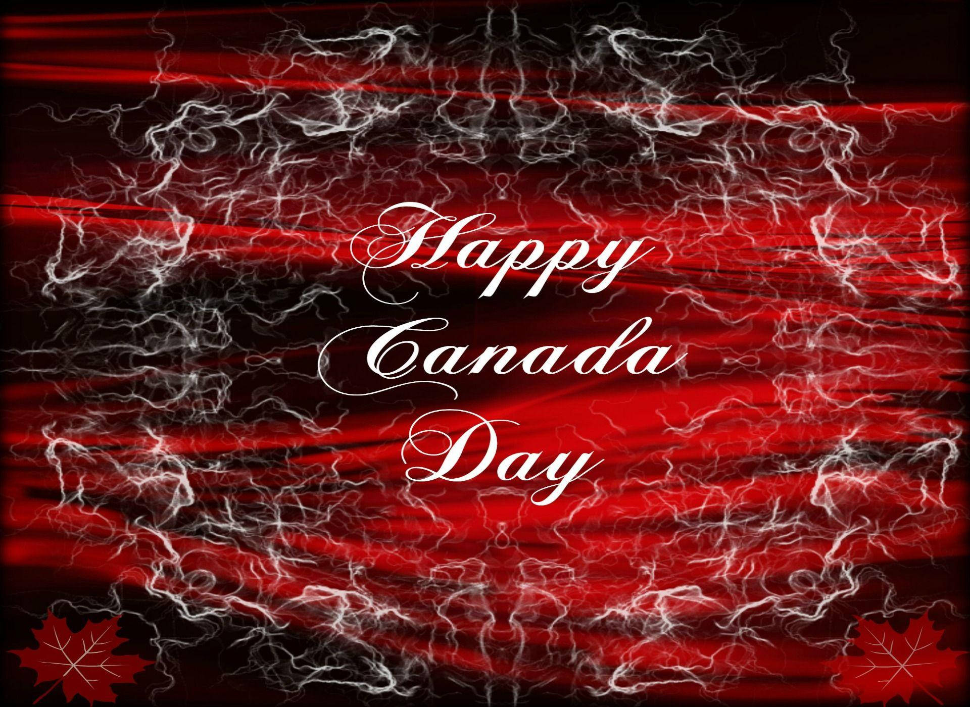 Canada Day Red Design Wallpaper