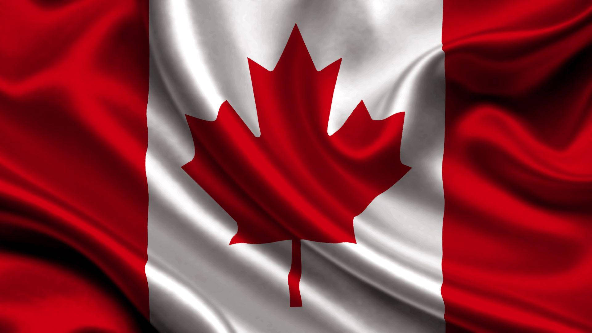 Canada Day Silk Flag Wallpaper