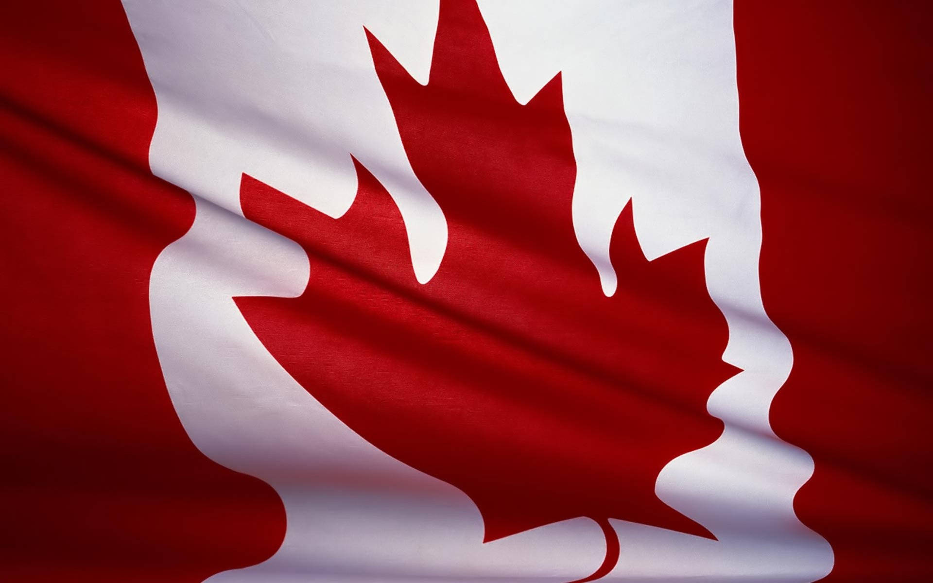 Majestic Canada Flag Display Wallpaper