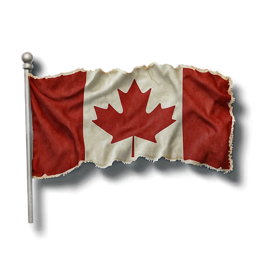 Canada Flag In Vintage Stamp Png Uwx PNG