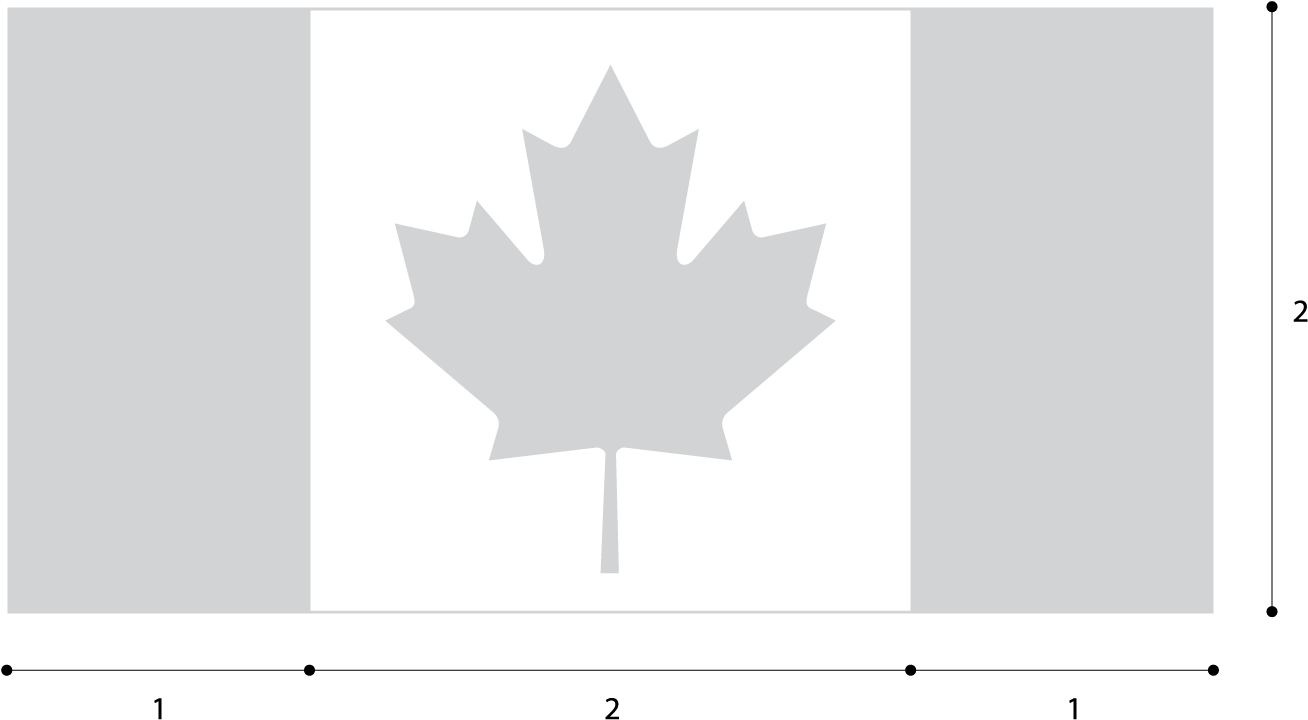 Canada Flag Maple Leaf Outline PNG