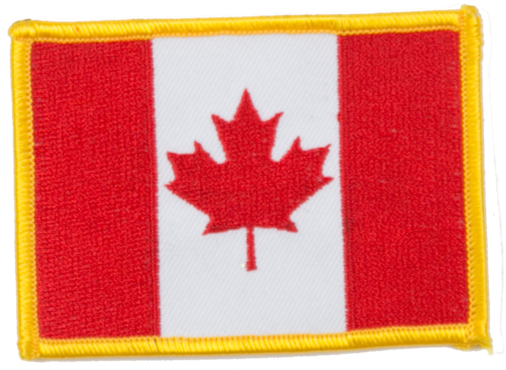 Canada Flag Patch Embroidery PNG