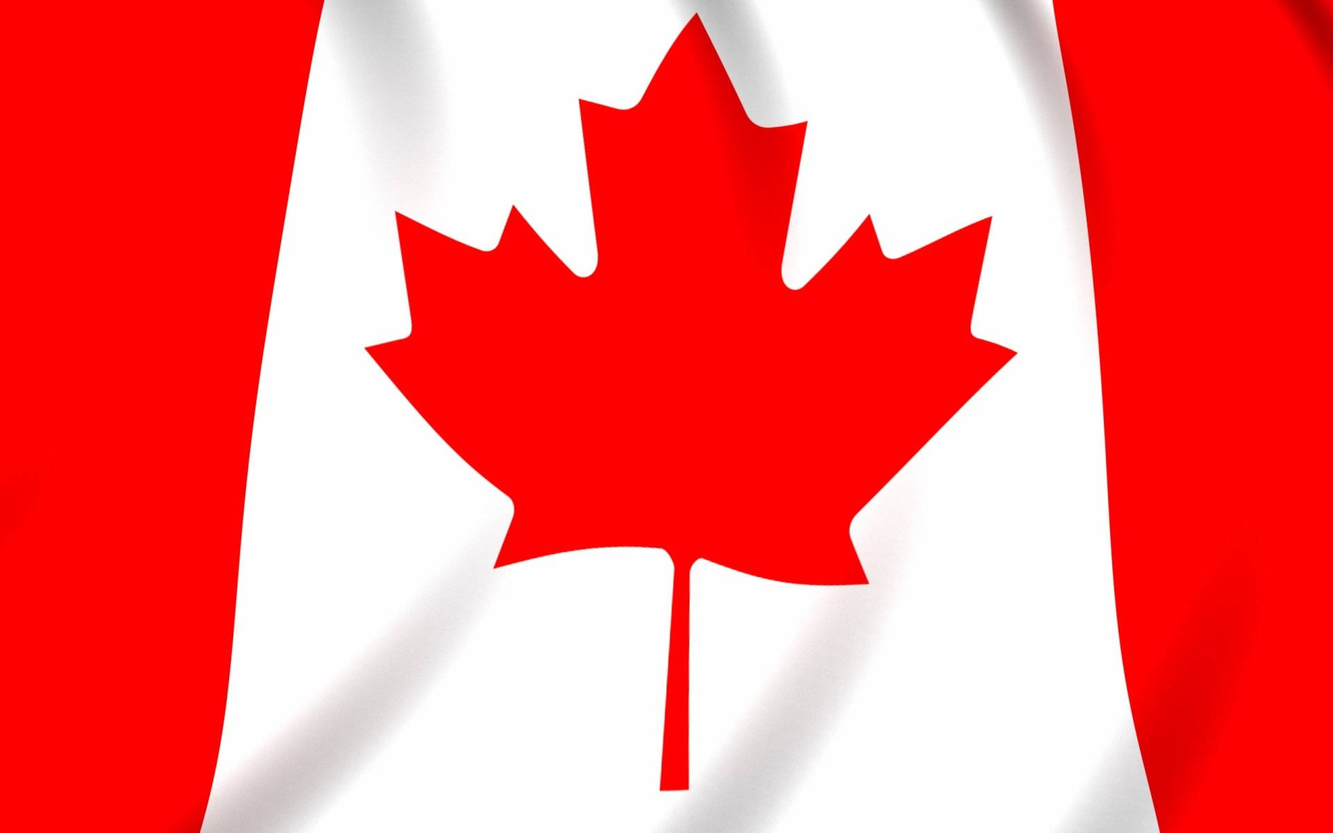 Canada Flag Red And White Wallpaper