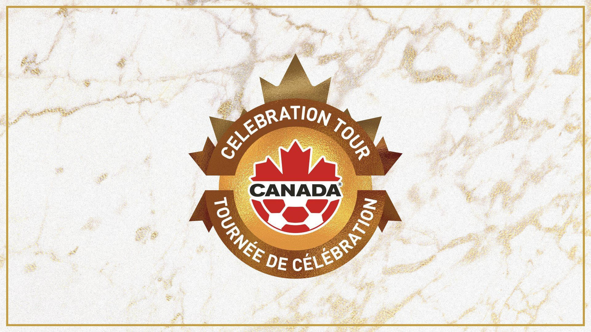 Equipenacional De Futebol Do Canadá Tour De Celebração. Papel de Parede