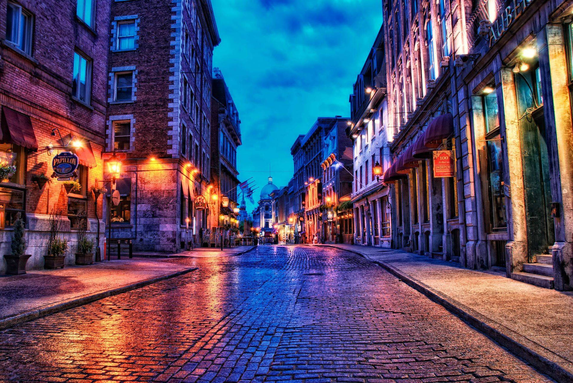Canada Old Montreal Aesthetic Wallpaper