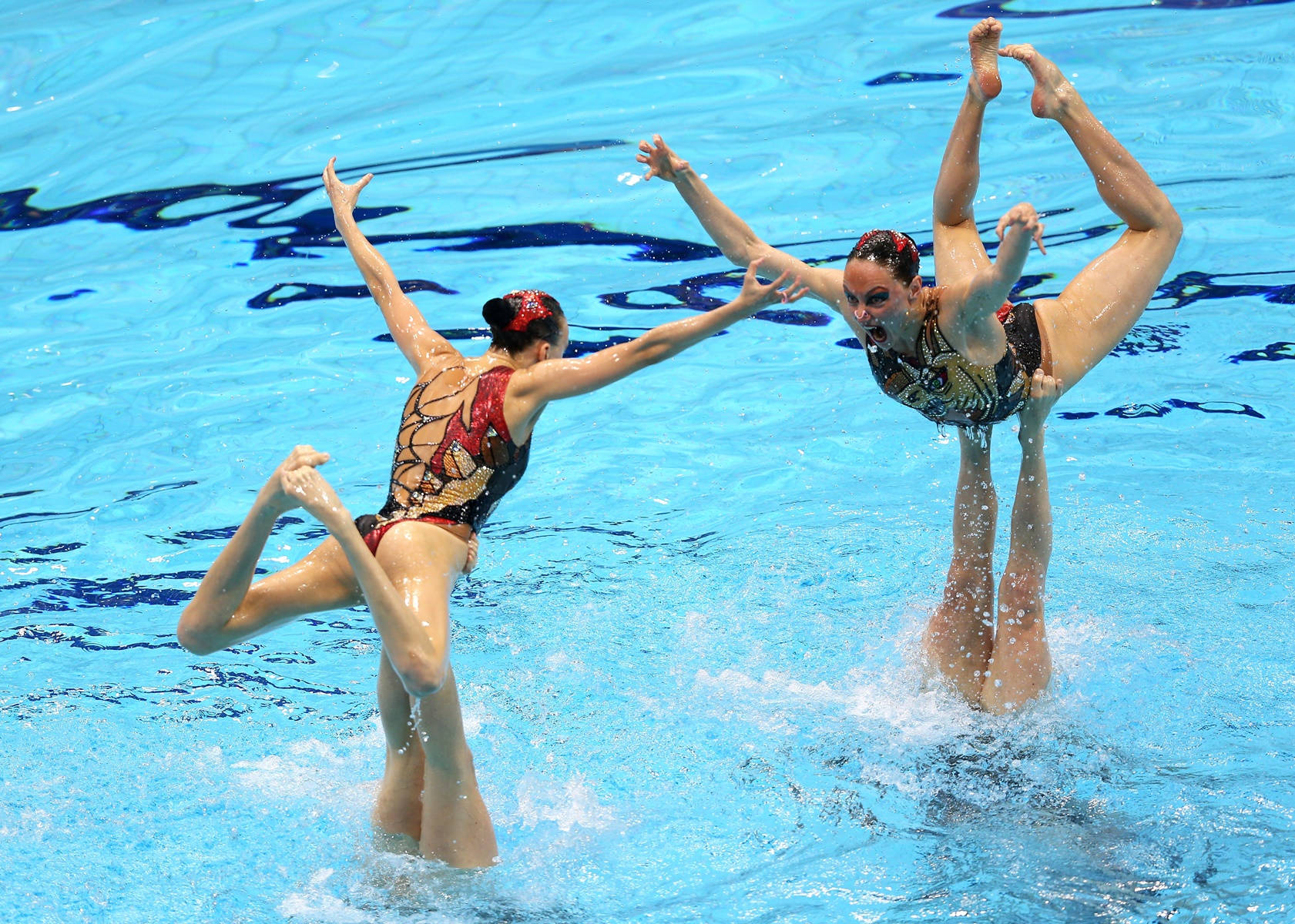 Canadas Olympiske Synkronsvømning 2010 Wallpaper