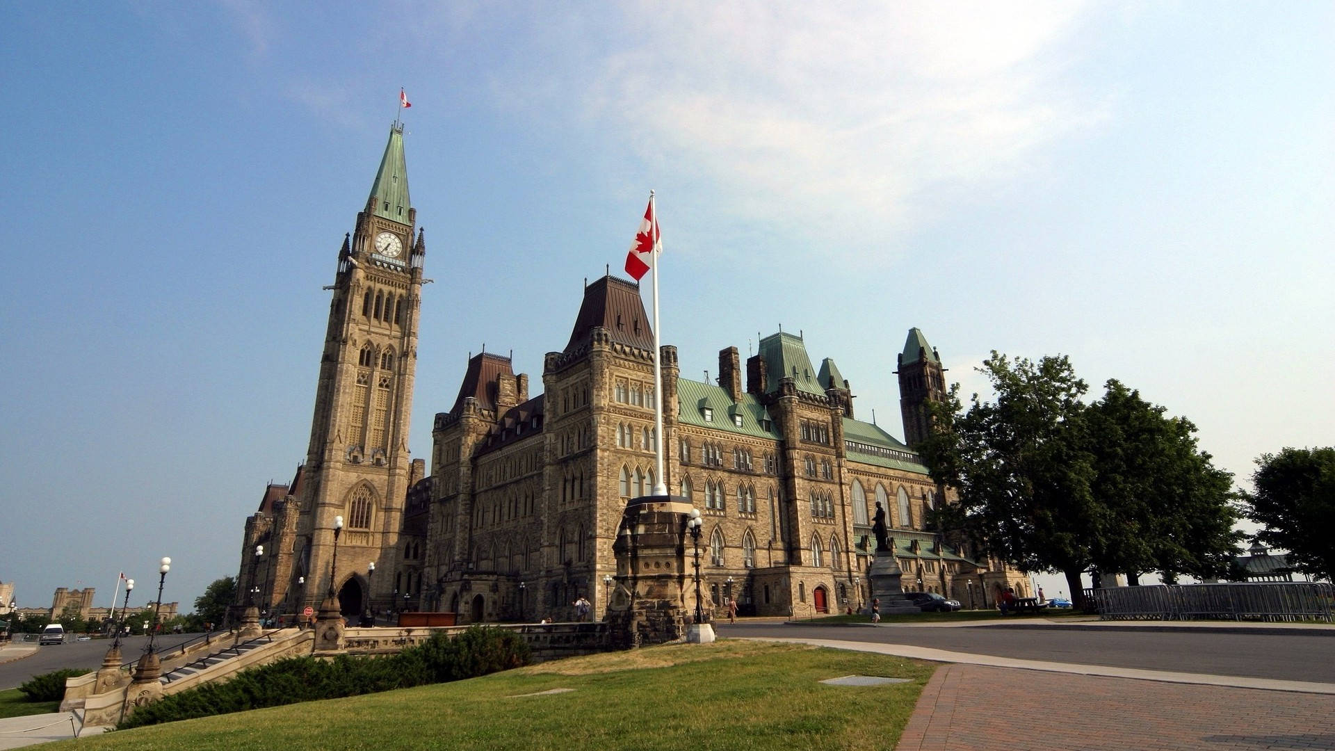 Collina Del Parlamento Canadese Sfondo