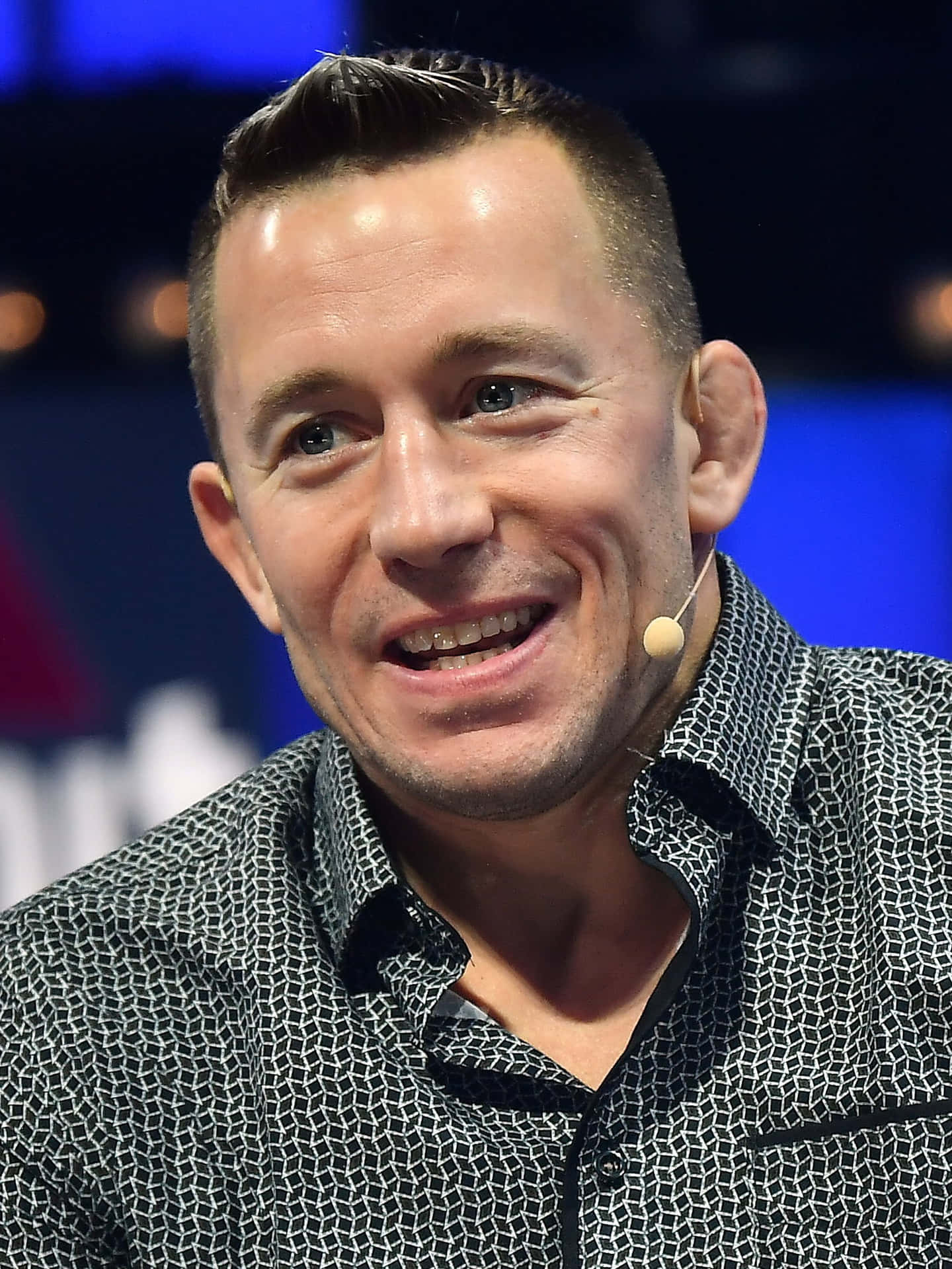 Canadian Actor Georges St-pierre Smiling Wallpaper