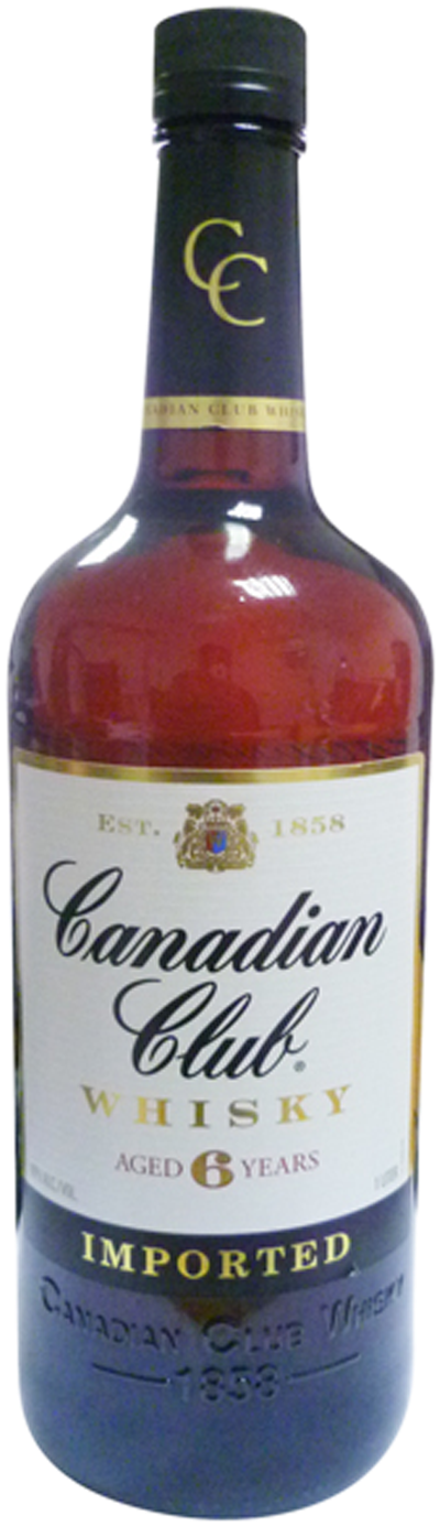 Canadian Club Whisky Bottle PNG