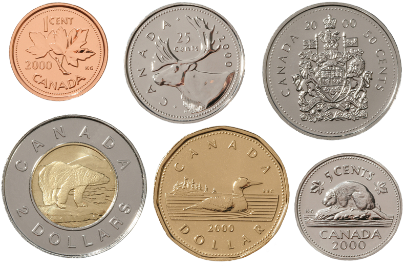 Canadian Currency Coins2000 PNG