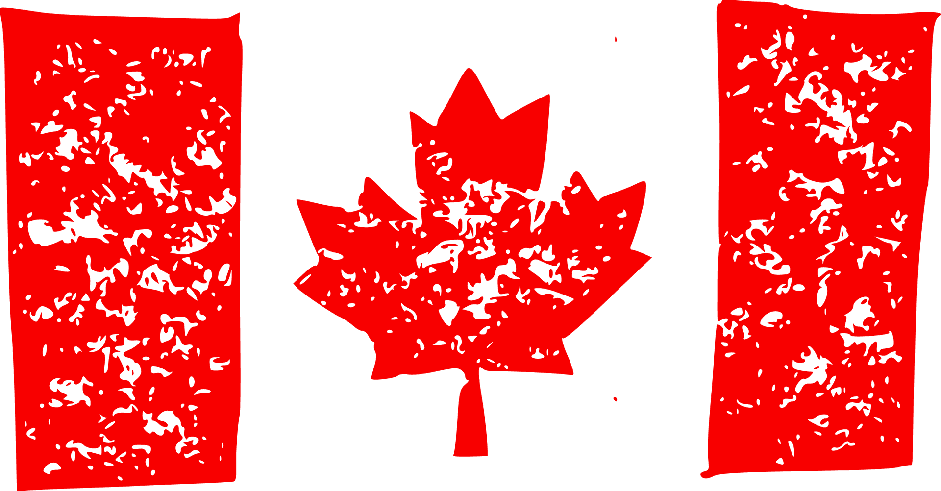 Canadian Flag Distressed Texture PNG