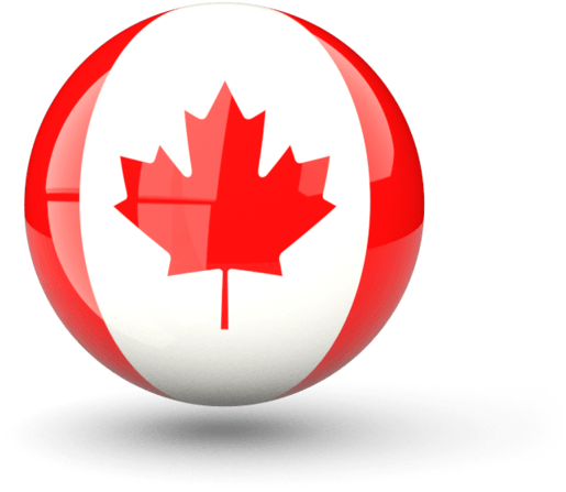 Canadian Flag Sphere Graphic PNG