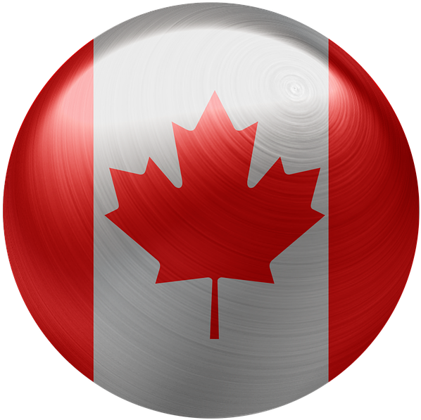 Canadian Flag Sphere Graphic PNG
