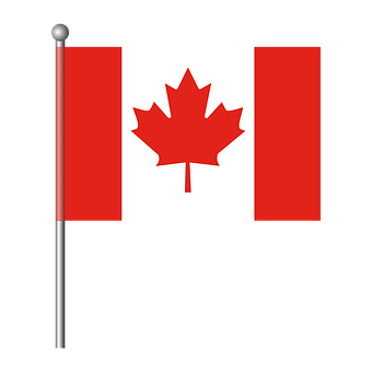 Canadian Flagon Pole PNG