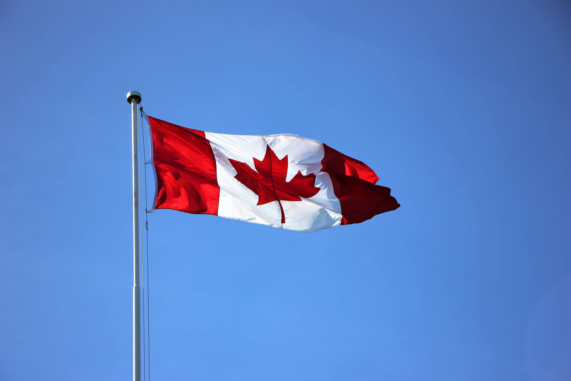 Canadian Flagpole Background