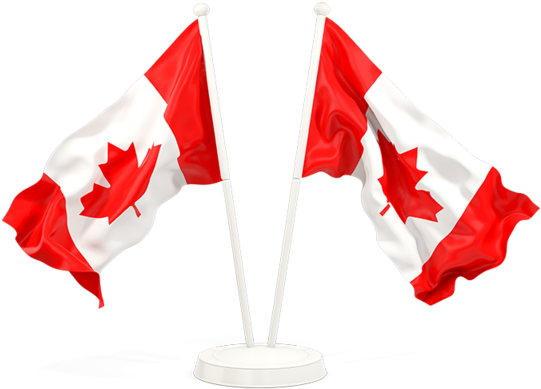 Canadian Flagson Stands PNG
