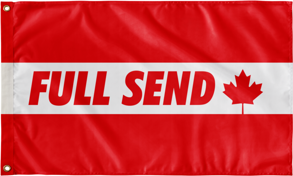 Canadian Full Send Flag PNG