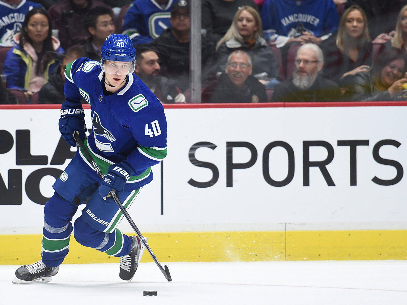 Canadisk NHL-spiller Elias Pettersson 2019 til 2020 sæson tapet Wallpaper