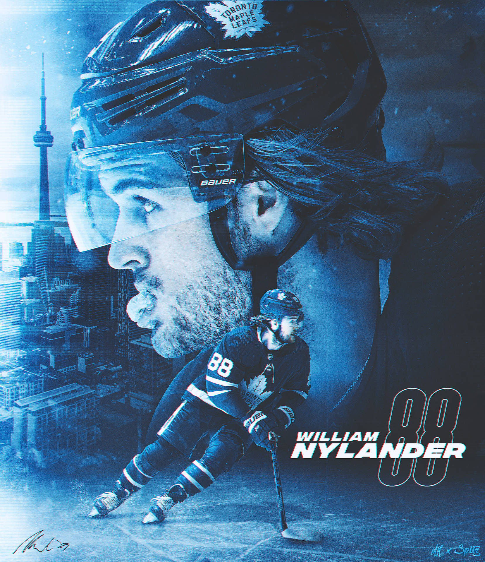 Canadian Nhl Player William Nylander Poster Wallpaper