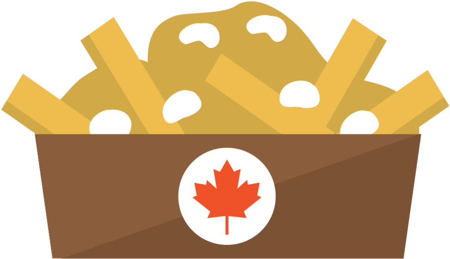 Canadian Poutine Graphic PNG