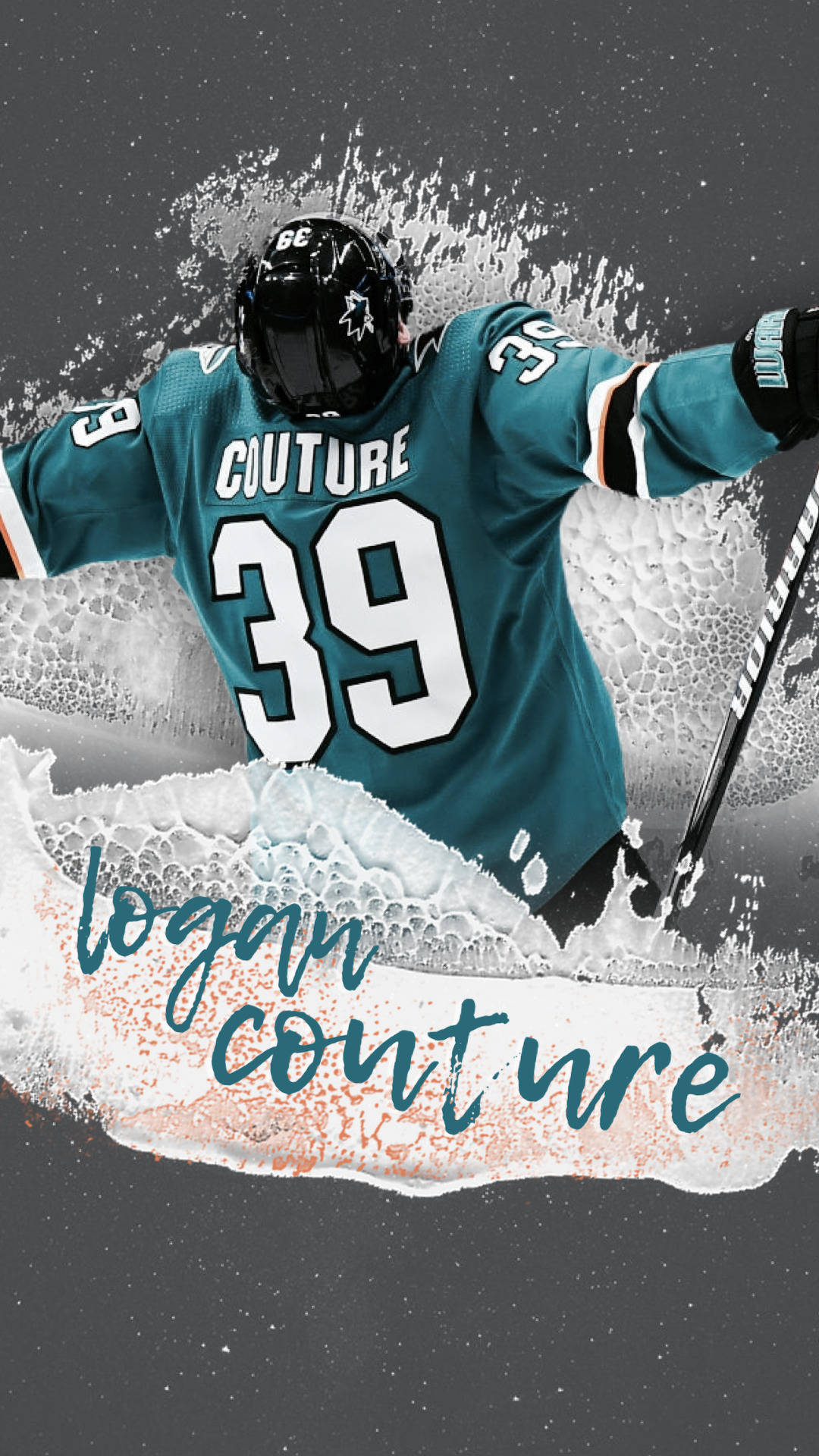 Canadisk professionel ishockeyspiller Logan Couture plakat Wallpaper