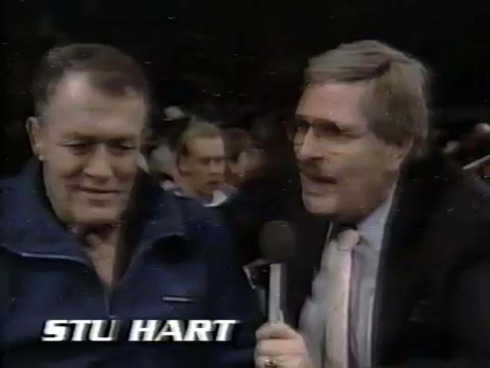 Luchadorprofesional Canadiense Stu Hart De Stampede Wrestling Fondo de pantalla