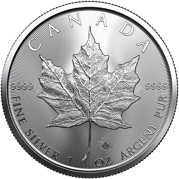 Canadian Silver Maple Leaf Coin PNG
