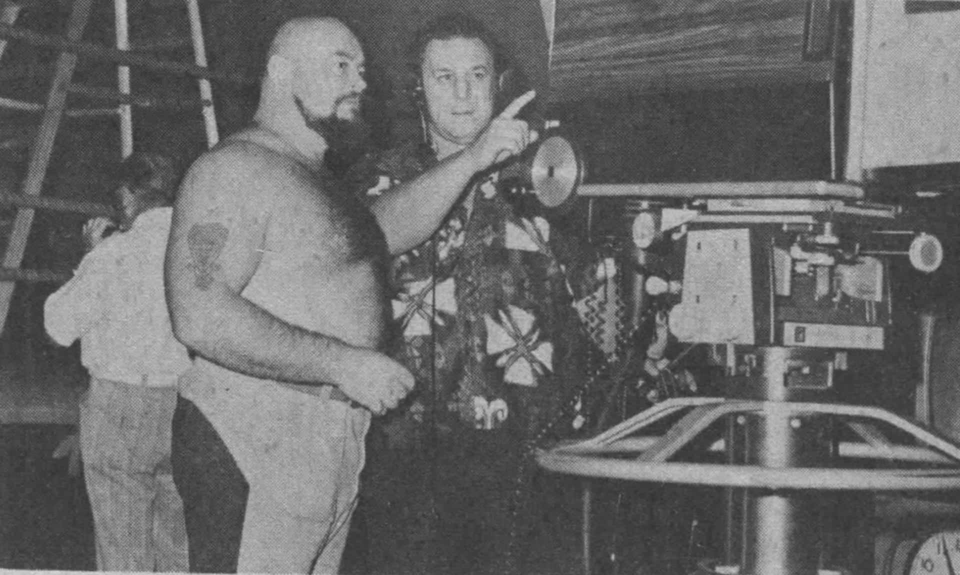 Canadisk wrestler Ivan Koloff og manager Stan Kowalski Wallpaper