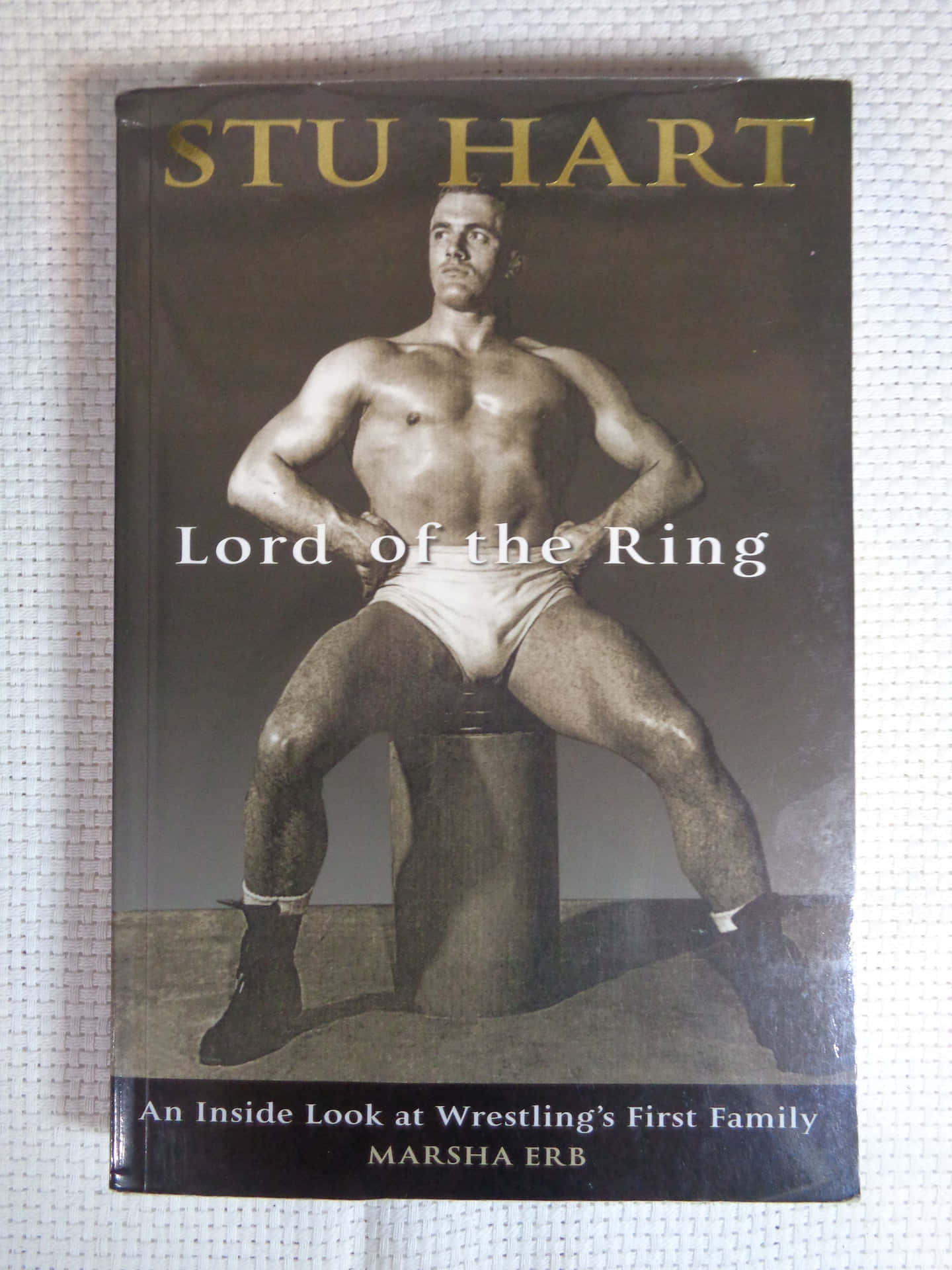 Den Canadiske Wrestler Stu Hart Lord Of The Ring Wallpaper