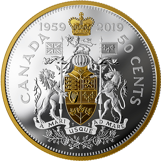 Canadian50 Cent Commemorative Coin2019 PNG