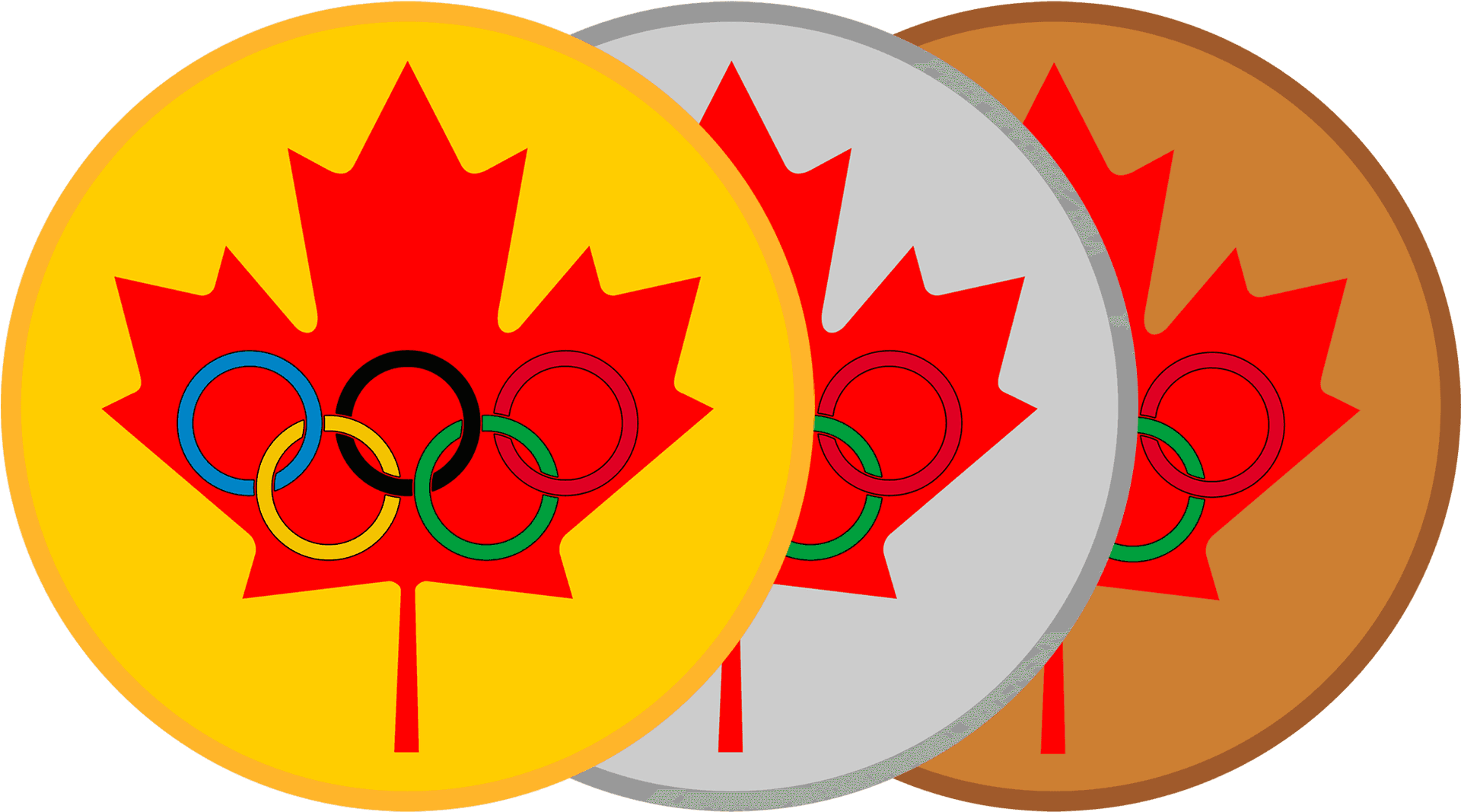 Canadian_ Olympic_ Pins_ Vector_ Illustration PNG