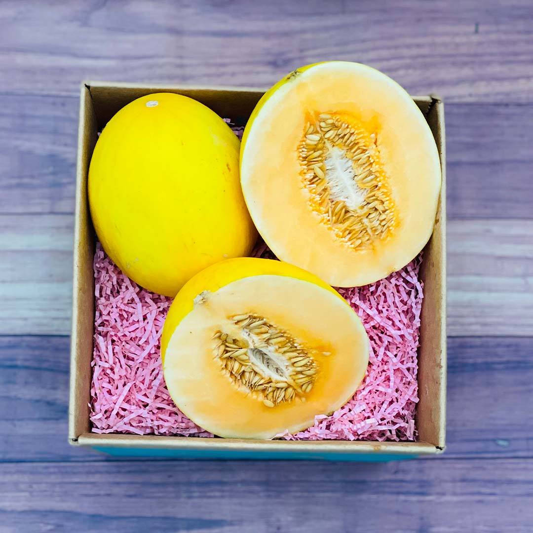 Canary Melon In Gift Box Wallpaper